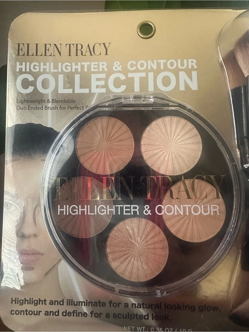 Ellen Tracy Highlighter & Contour Collection - Neutral Brown & Cream Shades